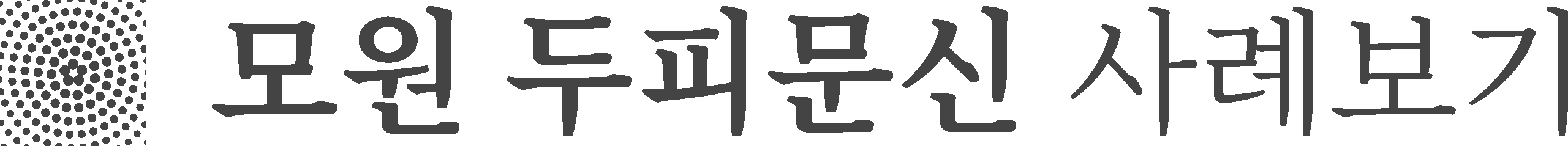 모원 두피문신 사례보기